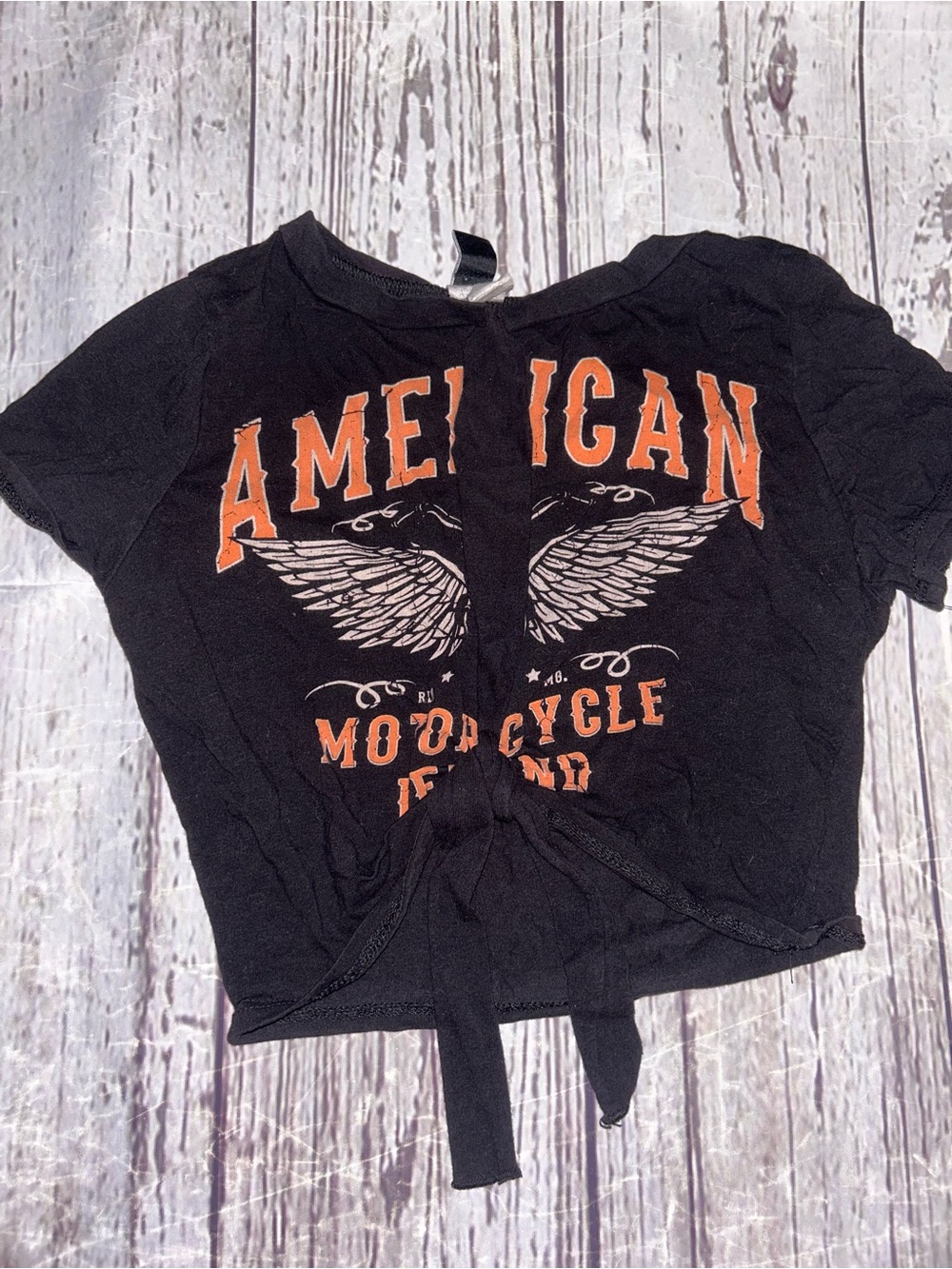 💙Windsor American Motorcycle Crop Top